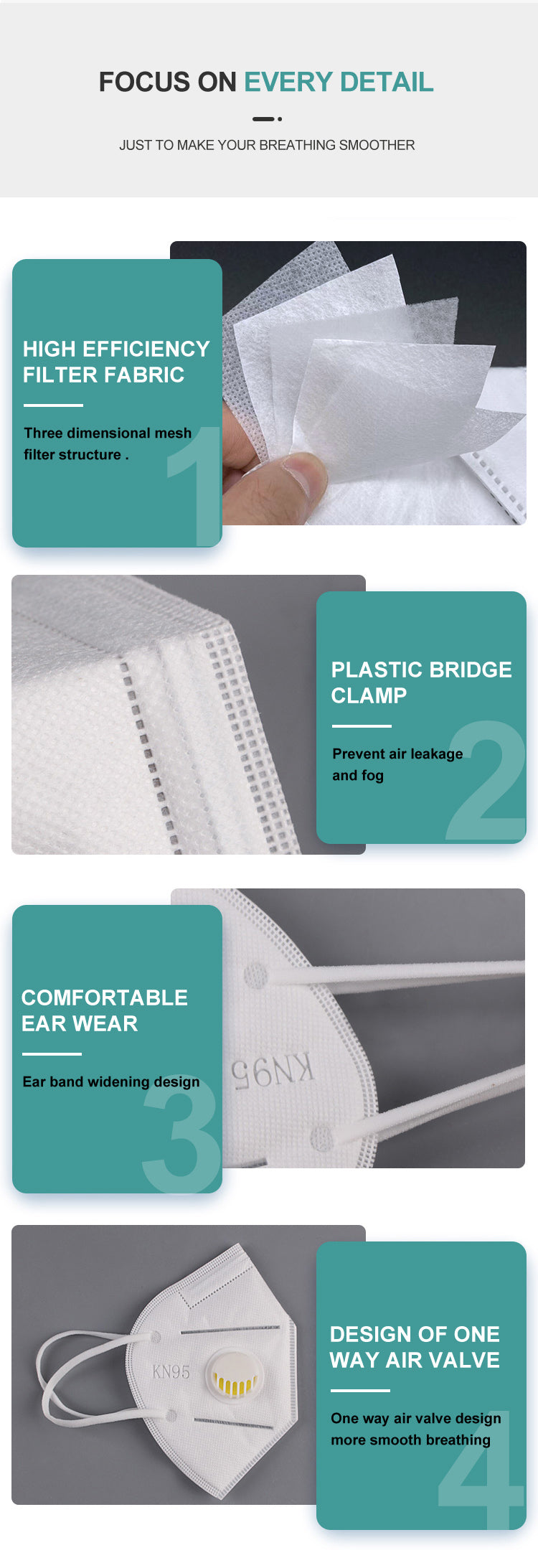 KN95 Face Masks With Air Filter