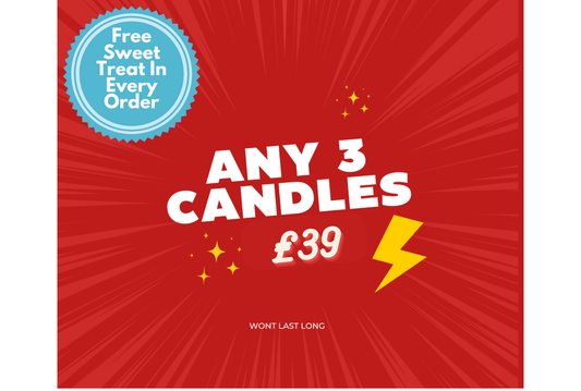 Any 3 Candles For £39 We Know We're Crazy